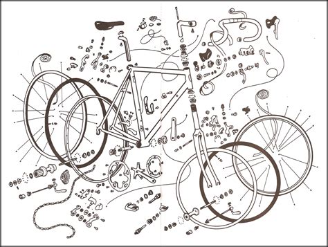 Image result for Bicycle Exploded-View