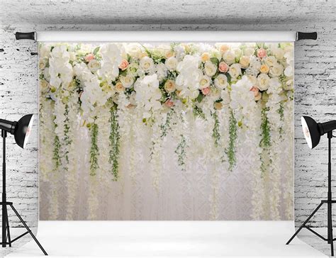 Bridal Floral Wall Backdrop 3D Rose 7x5ft Reception Ceremony ...