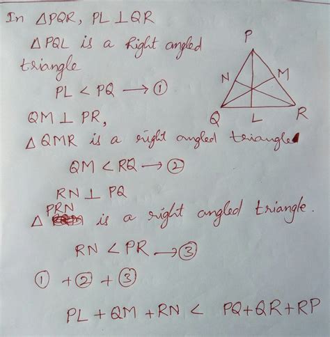 in a triangle PQR, P is perpendicular to QR, QMs perpendicular to PR ...