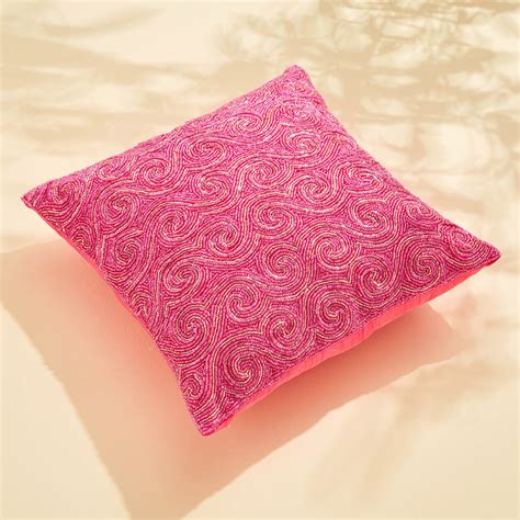 Buy Corsica Moksha Zippy Beaded Cushion Cover - 40x40cm from Corsica by ...
