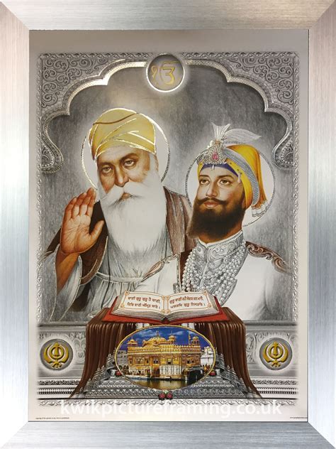 Buy Kwik Picture Framing Ltd Guru Nanak Dev Ji And Guru Gobind Singh Ji ...