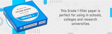 Supertek Qualitative Filter Paper Grade 1 | 90mm Diameter | White Round ...