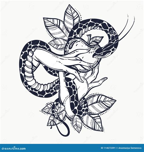 Biblical Serpent Drawing
