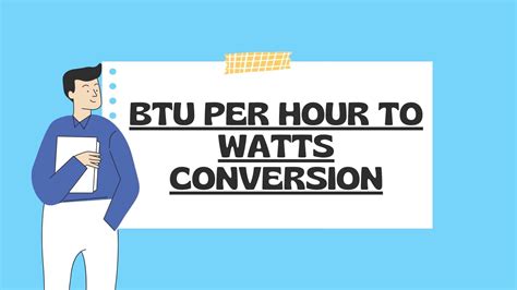 Easily Convert BTU/hr to Watts with Our Calculator