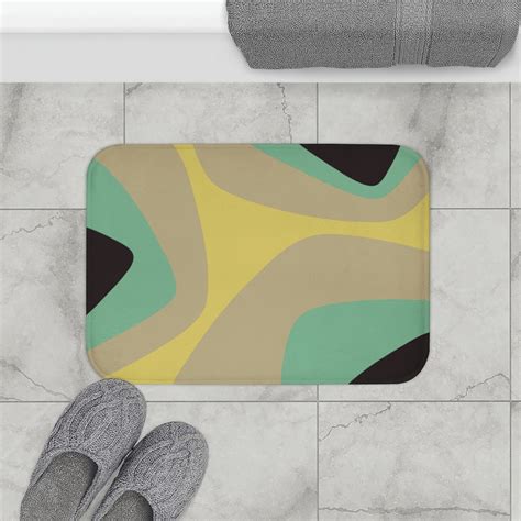 Mid Century Modern Bath Mat CANYON - By Mariu Designs
