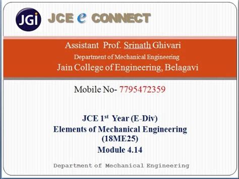 Syllabus 18Me25 Module 4 Lecture 的图像结果