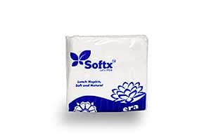 Softx So Soft Tissue Paper Napkins 100 Pieces (Pack of 4/400 tissues ...
