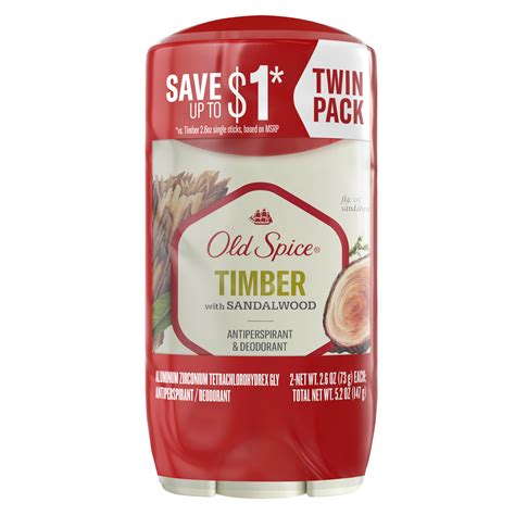 Old Spice All Day Antiperspirant & Deodorant Stick, Timber with ...