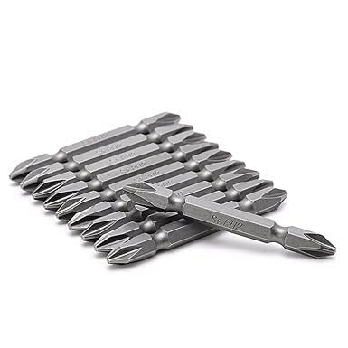 PH2 Bit Screwdriver Plus and Minus Bit Set 10 Pieces (Shape ...