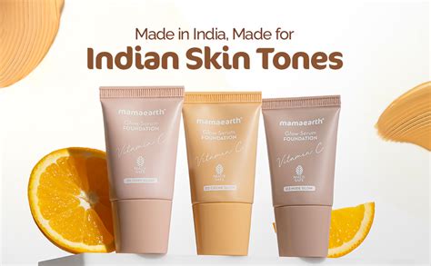 Buy Mamaearth Glow Serum Foundation Mini Tube With Vitamin C & Turmeric ...