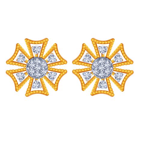 Unique Flower Shape 18K Diamond Earring | PC Chandra Jewellers – P.C ...
