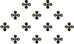 Comet Busters Beautiful Black Bindis With Golden Stone (BV1126 ...