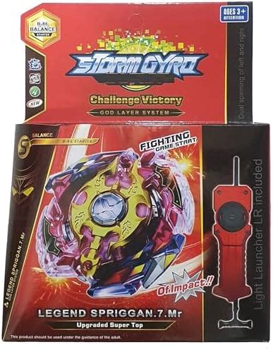 Buy AZAD57 Spinning Top Victory Valtryek B-34 Starter Spinner with ...