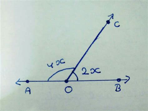 angle AOC and angle BOC form a linear pair determine the value of x ...