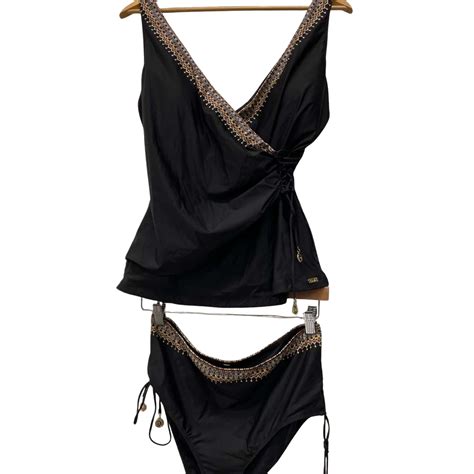 Camilla Womens Black Two piece Bathers