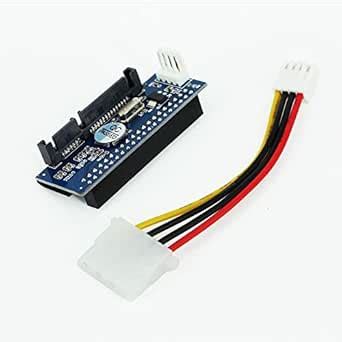 40 Pin IDE to SATA Connector, 3.5 HDD IDE/PATA Hard Disk Adapter with 7 ...
