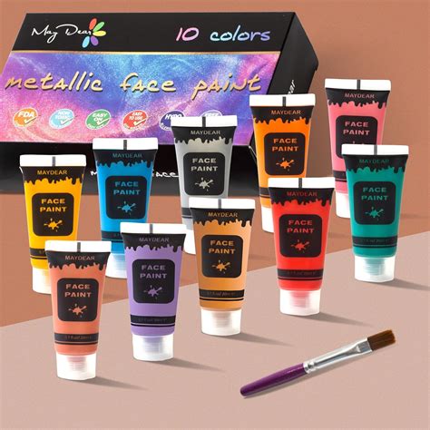 Maydear 10 Colors Face Body Paint Set, Safe India | Ubuy