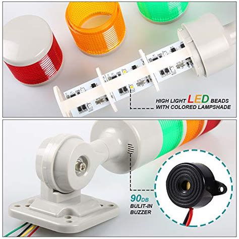 Buy LUBAN Led Signal Tower Stack Lights, Industrial Signal Warning ...