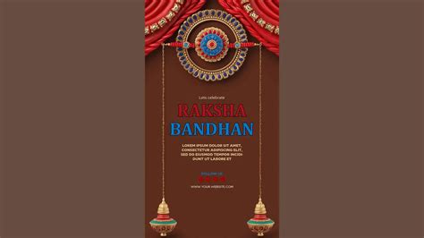 Luxurious Raksha Bandhan Instagram Story PSD | Psd Templates