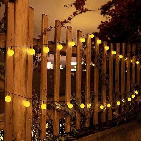 Mini Globe String Lights Solar LED Fairy String Lights Lights 12M ...
