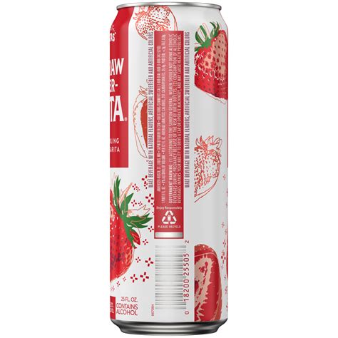 Ritas Straw-Ber-Rita Malt Beverage, 8.0% Alc./Vol., 8% ABV 25 fl oz | Shipt