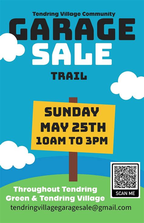 FREE Spring 2025 Tendring Village Community Garage Sale Trail, Tendring ...