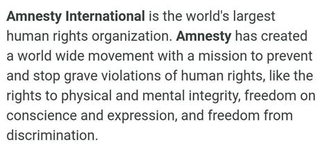 what Is amnesty international?Class 9 - Brainly.in