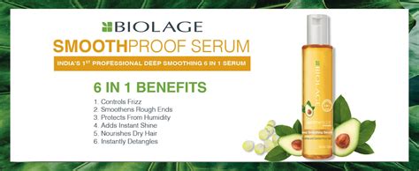 Biolage Smoothproof Deep Smoothing 6-In-1 Professional Hair Serum For ...