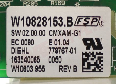 W10878844 : Whirlpool W10878844 Range Electronic Control Board | AMRE ...