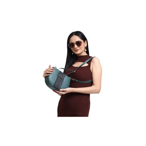 Buy Legal Bribe Green Knitted Handle Sling Bag Online