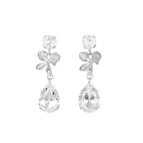 Crystal Orchid Earrings | Orchid earrings, Earrings, Crystals