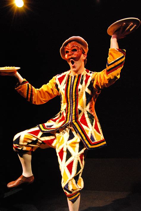 Arlecchino- An acrobat who was witty, childlike and amorous. He wore a ...