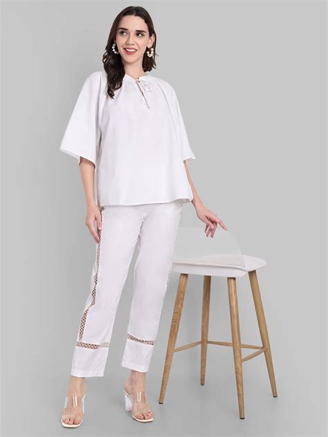 Cotton Silk Pants | Elegant Women's Trousers Mera Rang