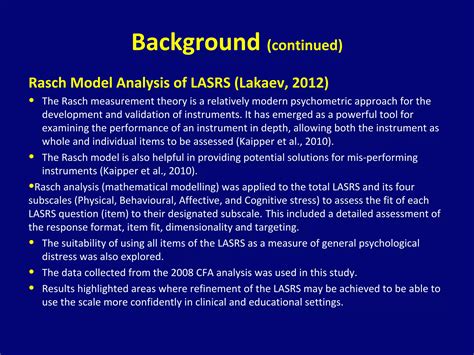 A Scale for Assessing Academic Stress - Lakaev Academic Stress Response ...