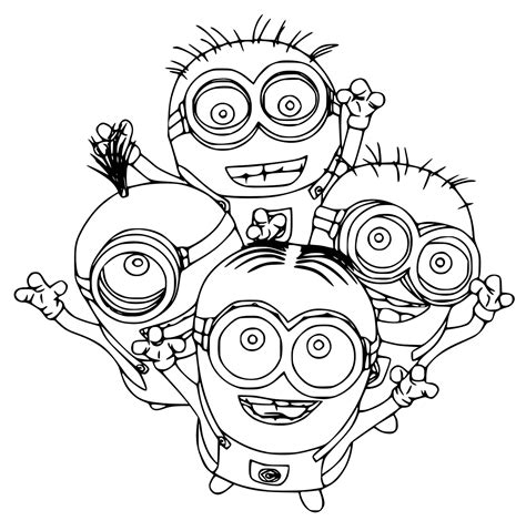 Image result for Exploding Minions Coloring Pages