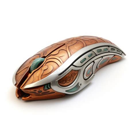 Colorful Maori Art Inspired Computer Mouse with Organic Sculpting Stock ...