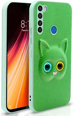Pikkme Redmi Note 8 Back Cover for Girls | Cute Cat Leather Finish ...