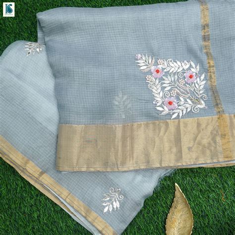 Handloom Kota Silk Gotta Patti Sari – Khinkhwab