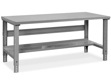 Industrial Packing Table - 60 x 36", Steel Top H-1136-STEEL - ULINE