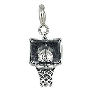 FOURSEVEN Jewellery 925 Sterling Silver Charm Pendant, Dunk It ...