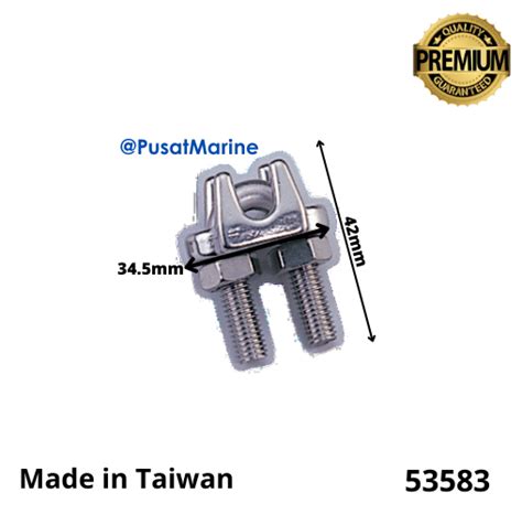 Klem Kuku Macan Wire Rope Clamp Selling Stainless 304 53583 Seastar ...