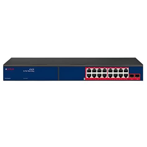 CP Plus 16 Port Giga PoE Switch with 2 SFP Prot (CP-ANW-GPU16F2-N30 ...