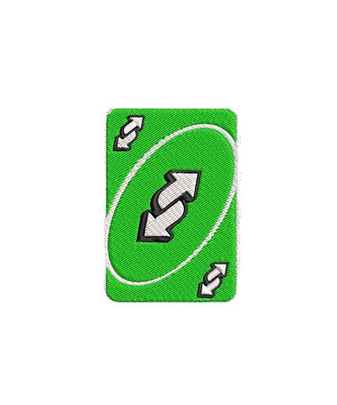 Uno Reverse Card green Embroidered Patch board Game Card Meme 3in - Etsy