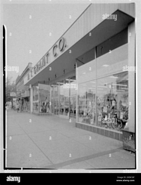 W.T. Grant, business in Riverside, New Jersey. Detail from sidewalk. Gottscho-Schleisner ...