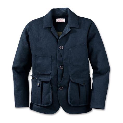 The Guide Work Jacket - Bonded Wool in Navy/Wool Olive | Mens jackets ...