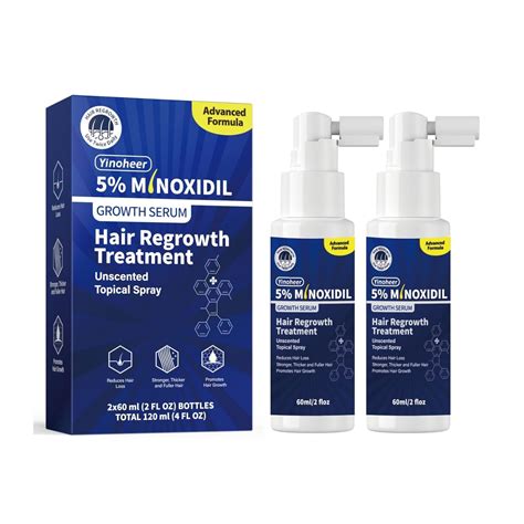 Amazon.com : Yinoheer Minoxidil for Men 5% Minoxidil for Women Hair ...