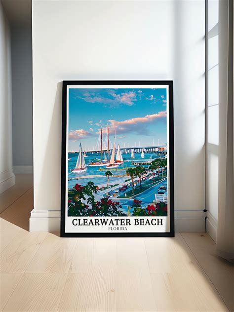 Clearwater Beach Travel Posters - Clearwater Memorial Causeway Art ...