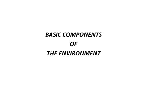 Basic Components of the Environment 的图像结果