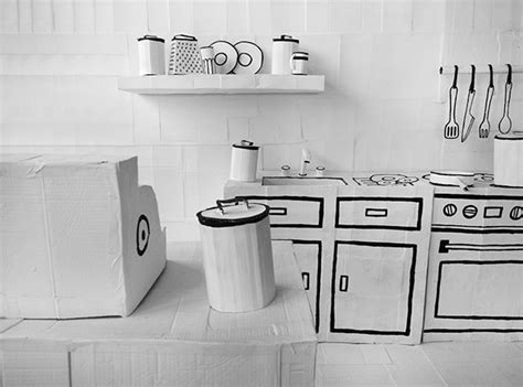 Image result for How to Make Kitchen Model with Cardboard