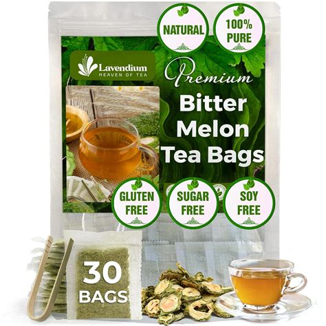 Amazon.com : Lavendium, Premium 30 Tea Bags Bitter Melon Fruit Herbal ...